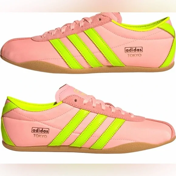 adidas Originals TOKYO Pink and Yellow Sneakers NEW - Picture 1 of 5